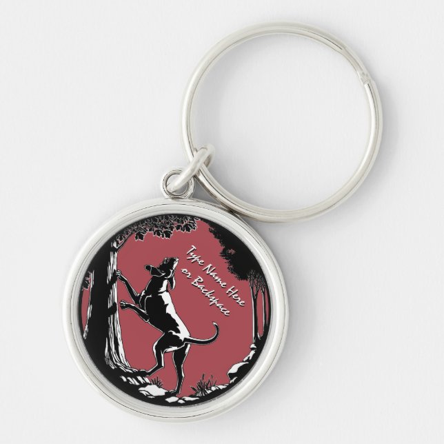 Llavero Hound Dog Keychain Personalized Hung Dog Gift (Frente)