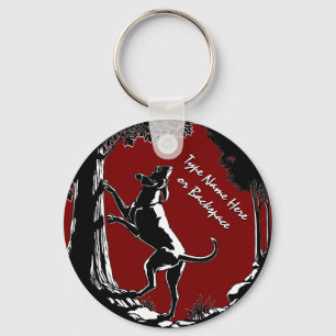 Llavero Hound Dog Keychain Personalized Hung Dog Gift