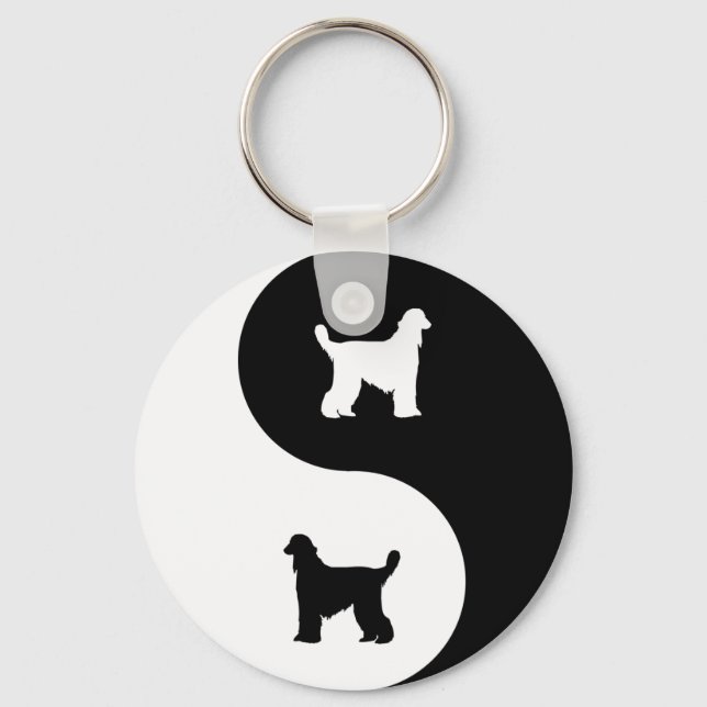 Llavero Hound Yin Yang afgano (Anverso)