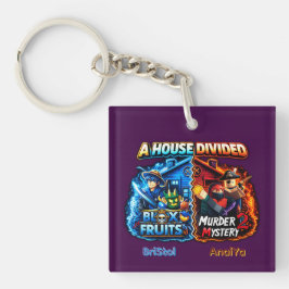 Llavero House Divided Blox Fruits vs Murder Mystery 2
