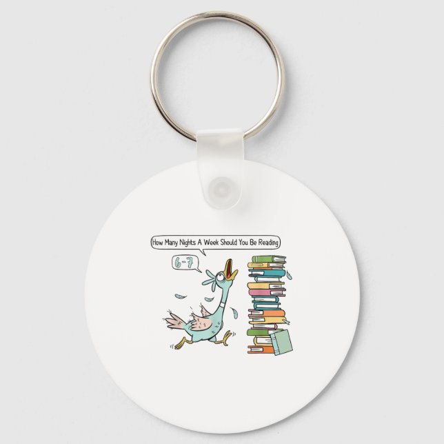 Llavero How Many Nights A Week Should You Be Reading 6 7  (Anverso)