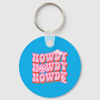 Llavero Howdy Southern Western Girl Country Rodeo Pink