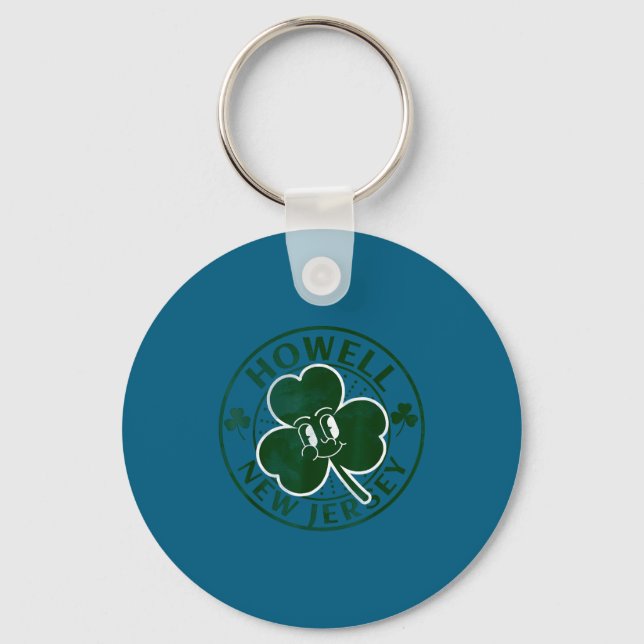 Llavero Howell New Jersey Irish Shamrock Nj Retro Souvenir (Anverso)