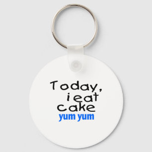 Llavero Hoy como pastel Yum Yum (azul)