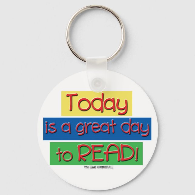 Llavero hoy es un gran día para leer keychain (Anverso)