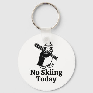 Llavero Hoy No Se Puede Esquiar Un Humor De Pingüino Trist