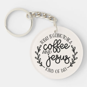 Llavero Hoy será un café y Jesús