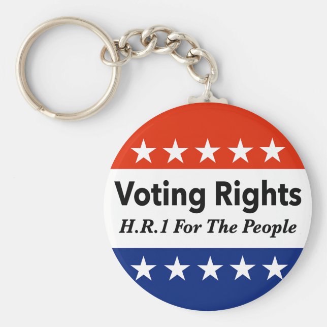 Llavero HR1 Ley de derechos de voto para el pueblo (Frente)