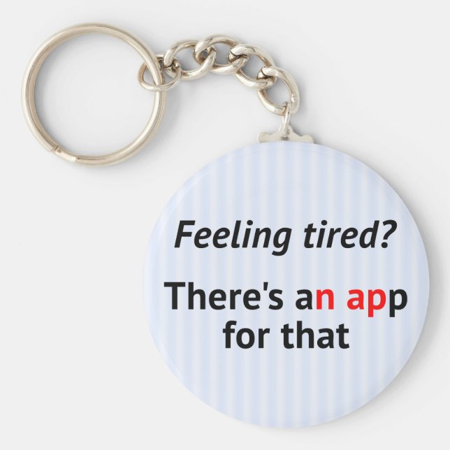 Llavero Hucha de franja de texto divertida (Frente)