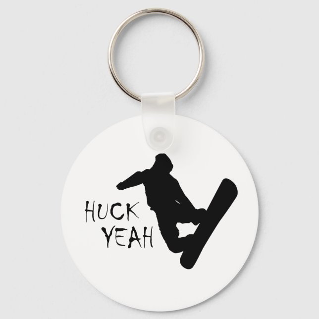 Llavero Huck Yeah (Snowboarding) (Anverso)