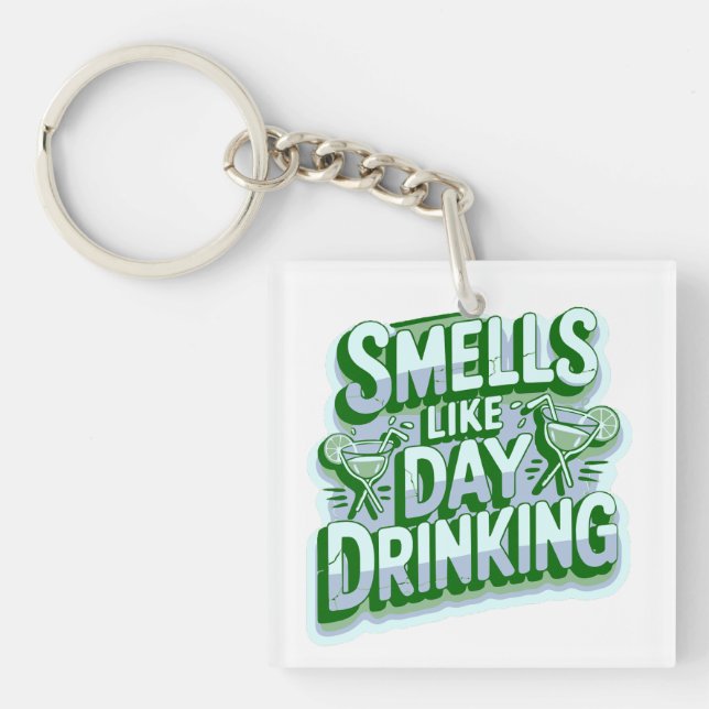Llavero Huele a beber de día (Frente)