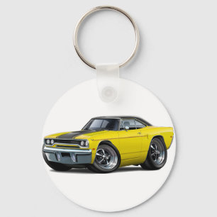 Llavero Huella Amarillo-Negra de 1970