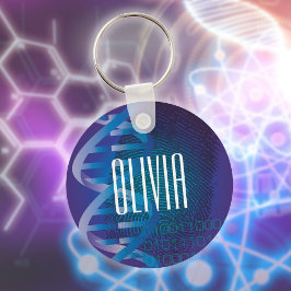Llavero Huella dactilar de ADN personalizada Ciencia Médic