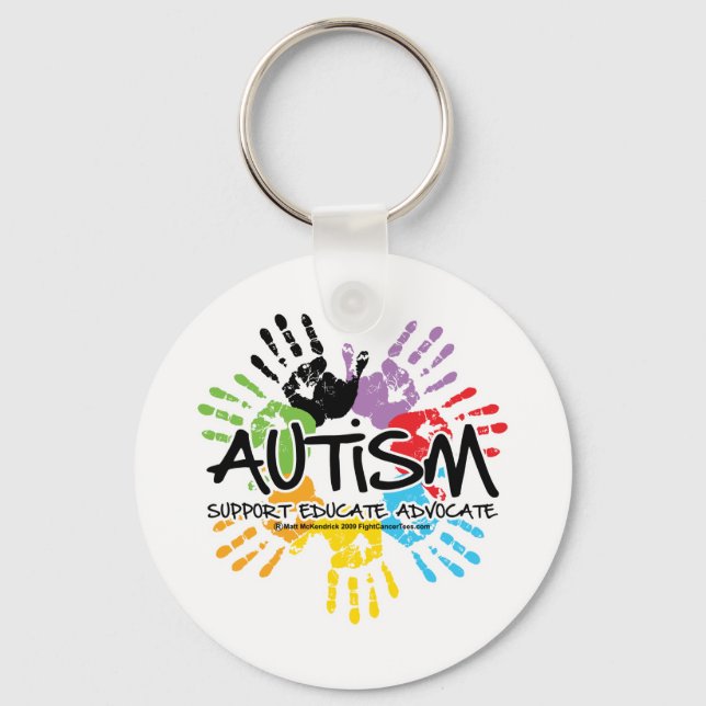 Llavero Huella de autismo (Anverso)