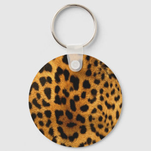 Llavero huella de leopardo