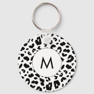 Llavero huella de leopardo de personalizable