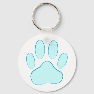 Llavero Huella de perro azul bebé