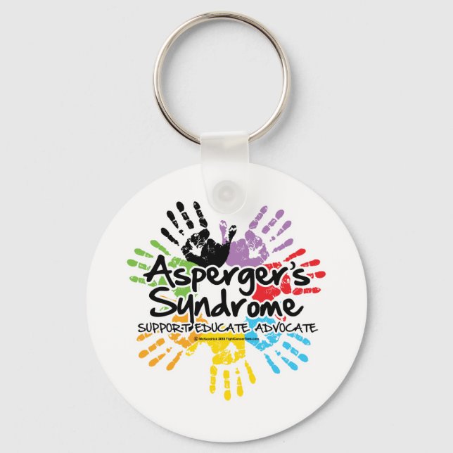 Llavero Huella electrónica del síndrome de Asperger (Anverso)