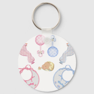Llavero Huellas adorables lindas del cuarto de niños del