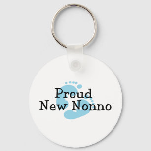 Llavero Huellas de bebé niño orgulloso nuevo Nonno