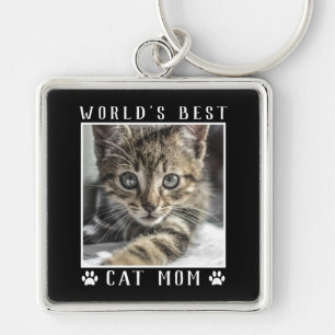 Llavero Huellas de gato de la mejor mamá del mundo para ma