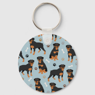 Llavero Huesos y patas de perro de Rottweiler