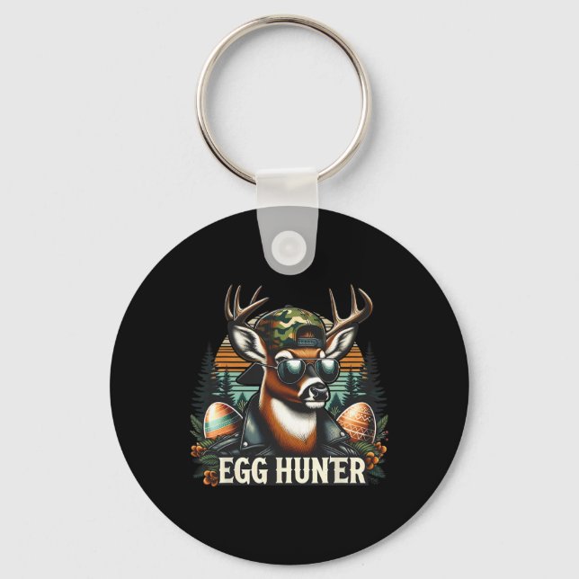 Llavero Huevo Hunter Deer Buck Byckward Cap Deer Huning Ea (Anverso)
