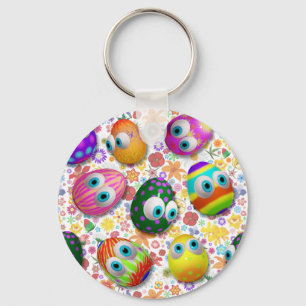 Llavero Huevos de Pascua lindos y divertidos dibujos anima