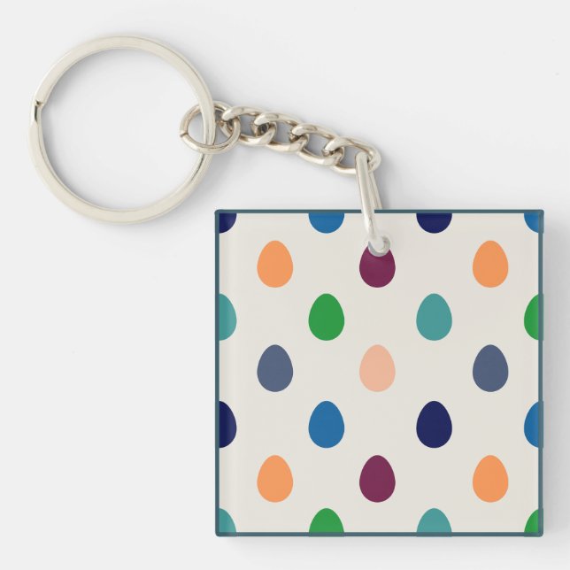 Llavero Huevos divertidos de Pascua (Frente)