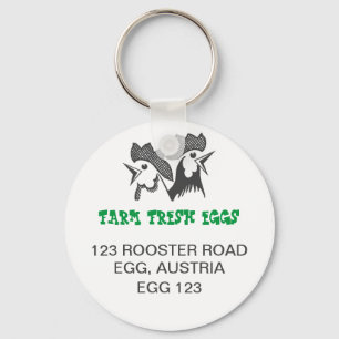 Llavero Huevos frescos de granja