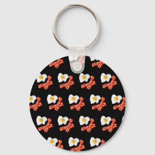 Llavero Huevos fritos Bacon Breakfast Amantes de la comida