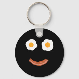 Llavero Huevos Fritos Tocino Cara Feliz Desayuno Comida Ni