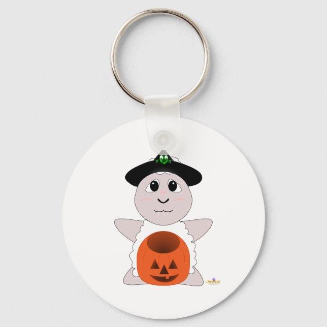 Llavero Huggable Witch White Sheep (Anverso)