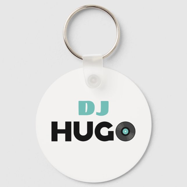 Llavero Hugo DJ (Anverso)