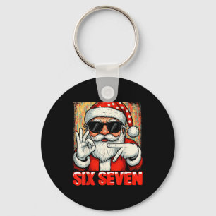 Llavero Hugvyn Divertido Seis Siete Meme Navidad Cool Sant