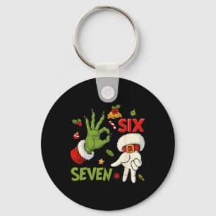 Llavero Hugvyn Divertido Seis Siete Meme Navidad Santa Dic