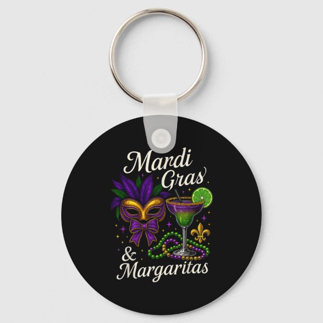 Llavero Hugvyn Mardi Gras And Margaritas Louisiana New Orl (Anverso)