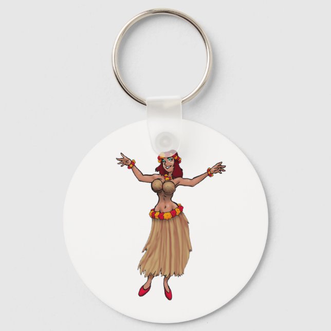 Llavero Hula Chica Keychain (Anverso)