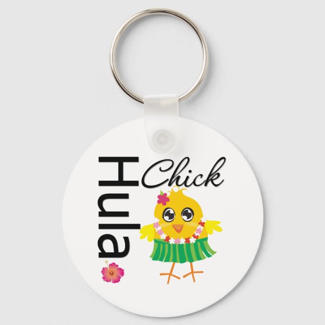 Llavero Hula Hawaii Chick (Anverso)