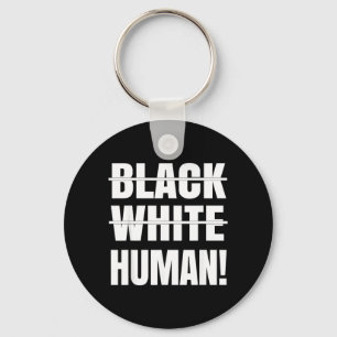 Llavero Humano en blanco y negro