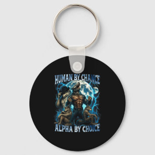 Llavero Humano por casualidad, alfa por elección, lobo alf
