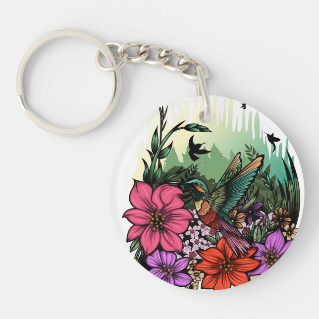 Llavero Hummingbird Garden (Frente)