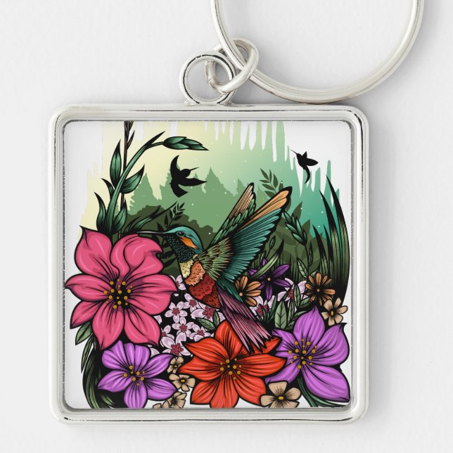 Llavero Hummingbird Garden (Frente)