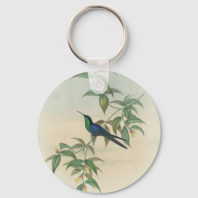 Llavero Hummingbird verde y azul (Anverso)