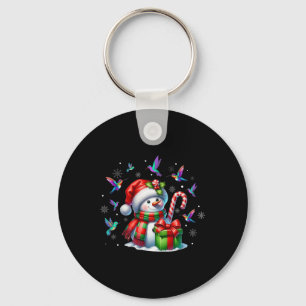 Llavero Hummingbirds Snowman Santa Hat Christma