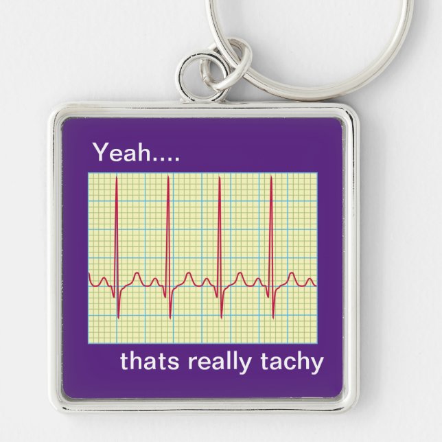 Llavero Humor cardiológico realmente taquicoso (Frente)