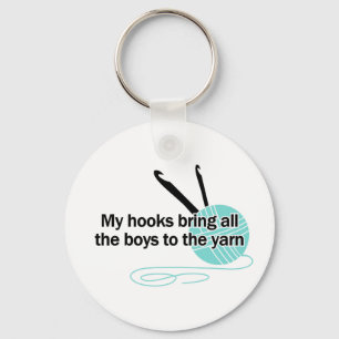 Llavero humor crochet divertido crocheter gancho hilo de b