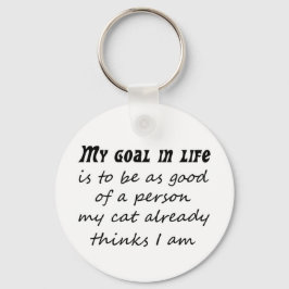 Llavero Humor de chistes de gato gol de vida divertido reg