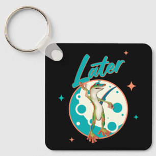 Llavero Humor de gecko divertido más tarde Procrastinación