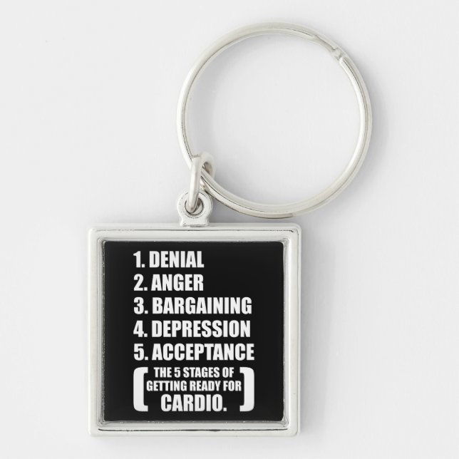 Llavero Humor de gimnasio - Cardio (Frente)